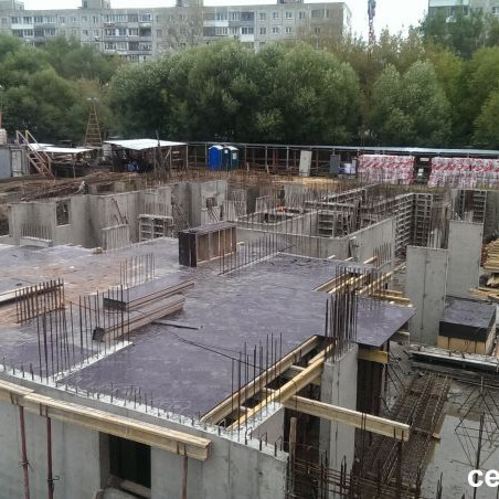 ЖК Пустовский строительство корпусов фото со строительной площадки